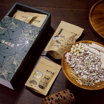 【心意禮盒】養生藥膳組 (四神湯藥膳包 4包 + 藥房密帖胡椒粉 1包)