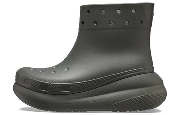 CROCS CLASSIC CRUSH RAIN BOOT DUSTY OLIVE