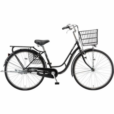 【メーカー純正品】【正規代理店品】ブリヂストン シティサイクル自転車 プロムナード 変速なしモデル PC60T1 E.Xブラツク
