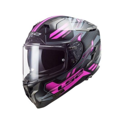 正規品／LS2 HELMETS フルフェイスヘルメット アウトレット品 CHALLENGER F（SPIN BLACK TITANIUM PINK）…  | LINEブランドカタログ