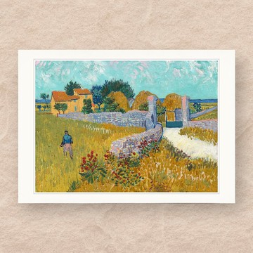 【 藝術畫卡 】梵谷・普羅旺斯農莊 | B4畫卡
