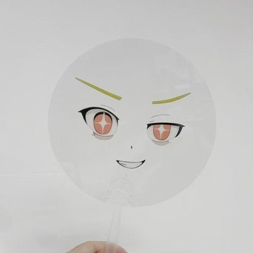 ✨臺灣出貨✨初音未來周邊同人自制表情包扇子COS重音抽象搞怪扇子漫展無料