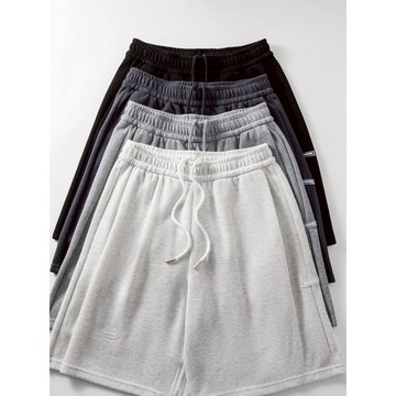 日系男女短褲 夏季運動短褲 抽繩休閒直筒短褲 運動棉褲 休閒百搭短褲 素面五分短褲C01