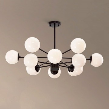 E27玻璃半吸頂12燈 L01-0391