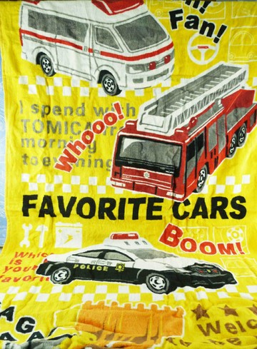 【震撼精品百貨】汽車總動員 Cars-大浴巾-黃 震撼日式精品百貨
