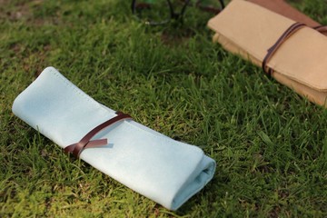 Chez。小物系列  收納筆捲 -薄荷糖綠