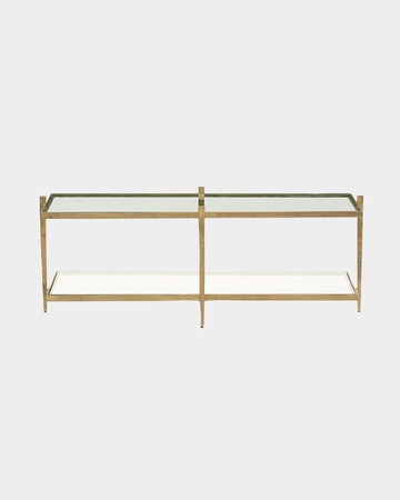 Laforge Antiqued Gold Coffee Table