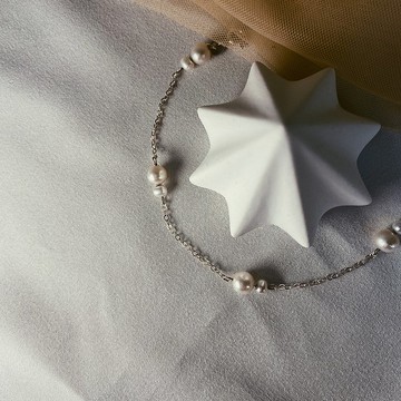 法式微醺 | 小零星手鍊 | 天然珍珠 925銀手工