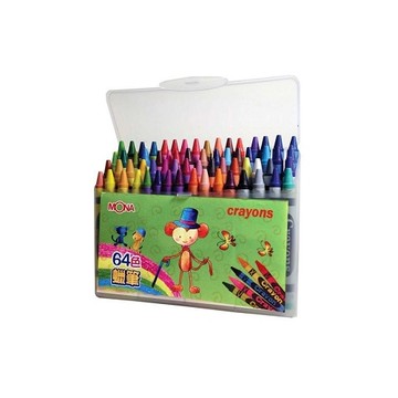 【Mona】安全無毒 蠟筆 64色/組 1560