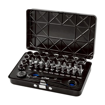 黑鐵盒 迷你兩用棘輪 穿透套筒/起子組