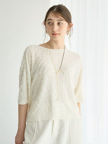 2WAY前後兩穿流蘇圓領綁結開襟衫(07000466300) - YECCA VECCA