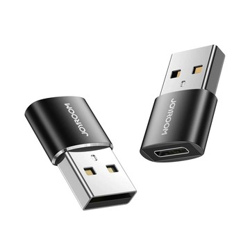 【山水之寶】JOYROOM USB-A公 轉 Type-C母 OTG轉接頭 2入裝 S-H152