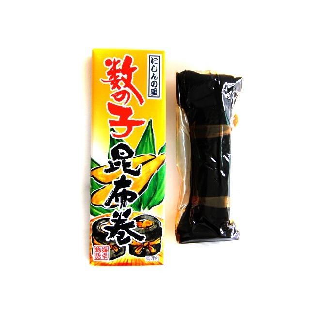 数の子昆布巻 150g(中箱)北海道産コンブで仕上げたカズノコをこんぶ巻に致しました。晩御飯にもオススメです