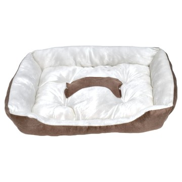 高精 骨頭睡窩 M 米咖色 寵物睡墊 狗窩 貓窩 舒適柔軟 防滑耐磨  1個