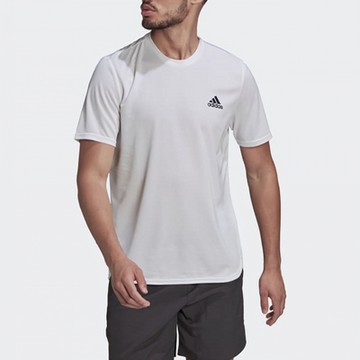 adidas 上衣 男款 短袖上衣 運動 訓練 國際碼 D4M TEE 白 HF7215