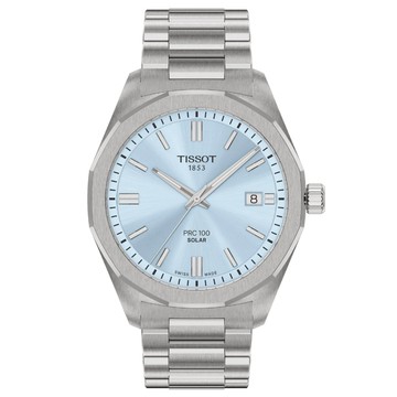 TISSOT天梭 PRC 100 簡約時尚太陽能腕錶 39mm/T1514221135100