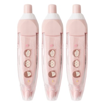 norns 櫻桃小丸子按壓式修正帶  好朋友 粉色  3個