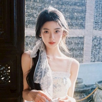 蕾絲髮帶溫柔系少女風綁發發帶女日常外戴小長條新款扎頭髮繩飄帶外出高顏值高級感