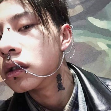 防過敏朋克潮流耳鏈耳骨鏈 肚皮舞鼻夾連鼻環 唇夾連唇環唇釘鏈