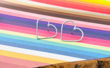 999純銀耳環 愛心耳環 圈圈耳環 耳環 手作耳環 手創飾品