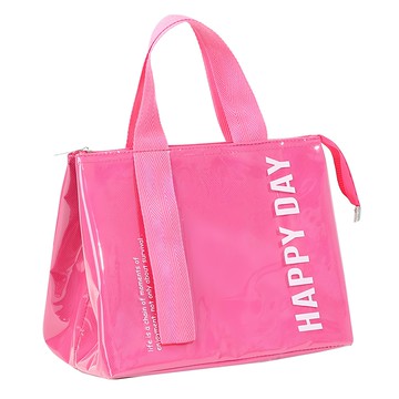 城市漫遊 防水保溫袋 大 粉色 時尚可愛  1個