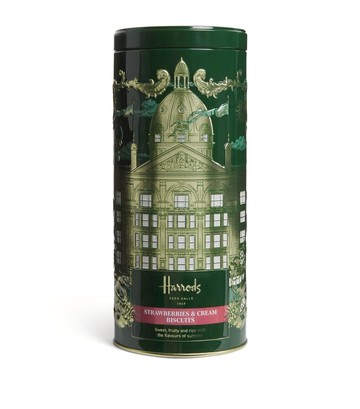 Harrods Strawberries and Cream Biscuit Tin