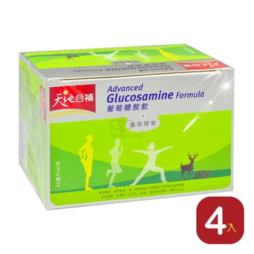 【QUAKER 桂格】天地合補 葡萄糖胺飲+龜鹿雙寶X4盒 60ml*6瓶/盒