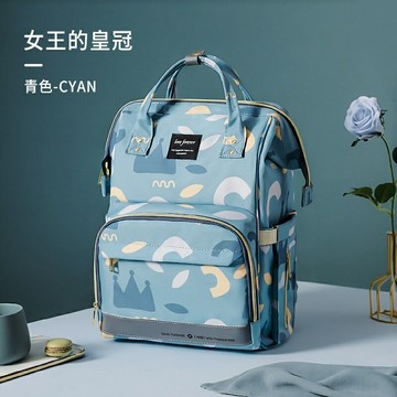 qindu媽咪包大容量多功能包背奶包戶外雙肩背包可掛車