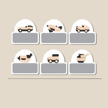 姓名貼紙 耐高溫 防水姓名貼 小車系3