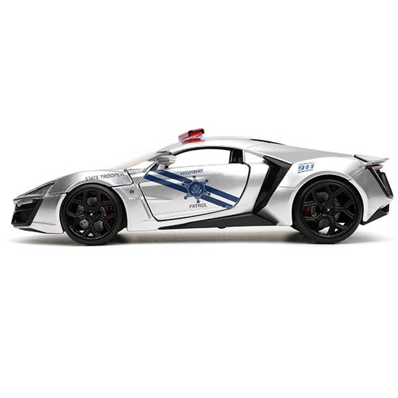 JADATOYS 1/24 HYPERSPEC Lykan Hypersport Highway Patrol Silver