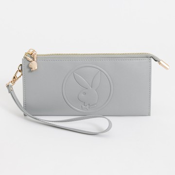 ✨喜迎春 - 獨享秒殺｜PLAYBOY-拉鍊長夾附手挽帶 In系列 -藍色(541-0601-50-3)