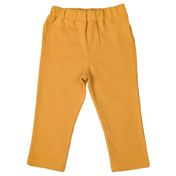 akachan honpo - 7分經典褲 耐摩擦-黃色