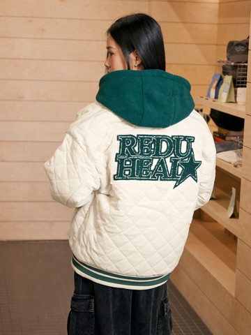 菱格燈心絨鋪棉外套