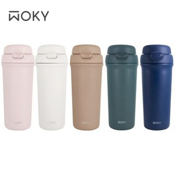 【WOKY 沃廚】All-P輕芯鈦瓷雙飲保溫瓶500ml(5色可選)
