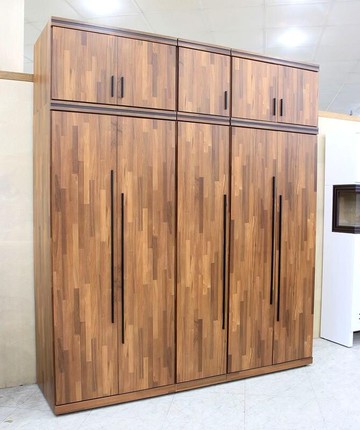 歐風別館星辰6.6尺胡桃集成加高衣櫃二棉被櫃~另有蘋果木色基隆至台中免運費