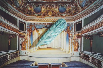 木刻手繪墜飾 - 羽毛