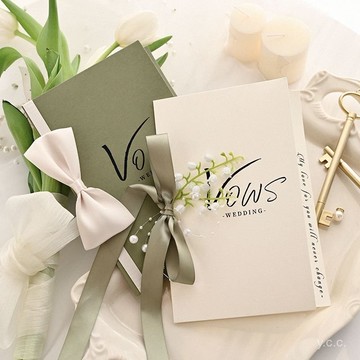 ✨桃園有貨✨【店鋪熱銷】結婚誓言卡婚禮賀卡宣誓緻辭本手寫浪漫ins歐式誓詞本小衆精緻 KEFC