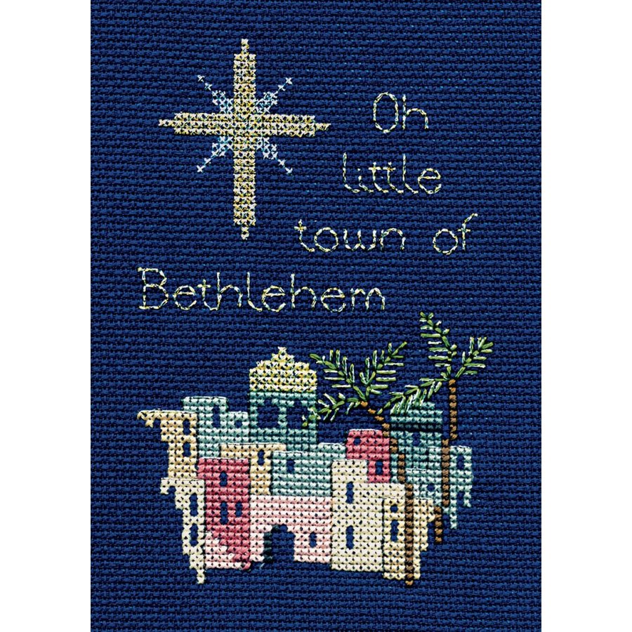 Bothy Threads クロスステッチ刺繍キット "Christmas Card Bethlehem" CDX05 (ベツレヘム) ボシースレッズ 