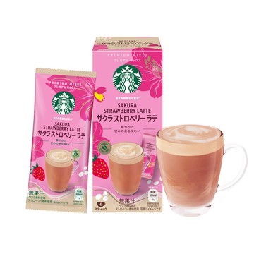 STARBUCKS 特選系列-櫻花草莓風味拿鐵 (4x24g)