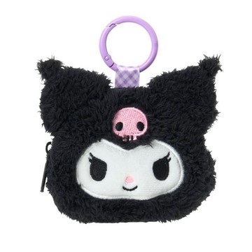 Sanrio 絨毛小包－酷洛米 Kuromi｜三麗鷗正版授權×迷你收納包×隨身小物包 4550624015868