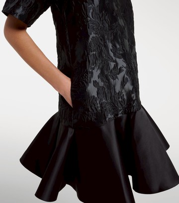 Ganni Satin cloqué minidress