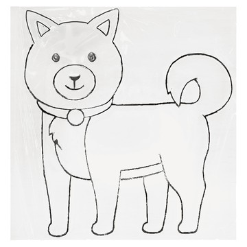 AMOS 阿摩司 壓克力模型版 福氣狗 -S128 適用年齡:三歲以上  1個