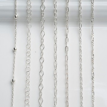 925純銀百搭基本款 腳鍊/手鍊 -單珠.麻花.圓珠.珍珠.菱形鍊