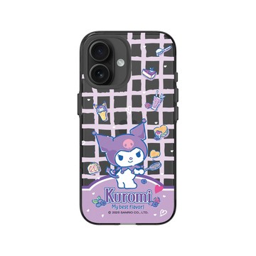 iPhone 16 Clear (相機按鈕) 酷墨灰 - 三麗鷗-酷洛米 Kuromi - 甜點盛宴