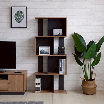 TZUMii莫爾四層櫃空櫃 書櫃 收納櫃 置物櫃 開放式書櫃 隔間櫃-日系雙色