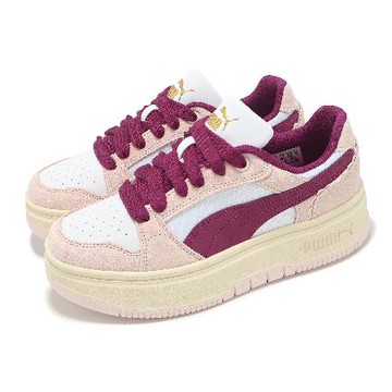 US6.5=23CM Puma 休閒鞋 Rebound Femme Low Memoires 女鞋 白 粉紅 復古 緩震 厚底增高 40351202