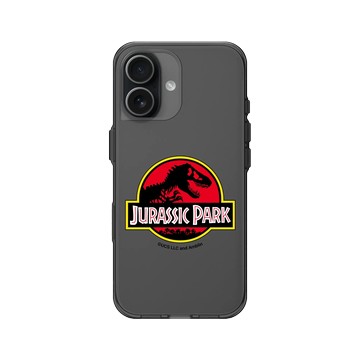 iPhone 17 Clear (相機按鈕) 酷墨灰 - Jurassic Park/ Jurassic World - 侏羅紀公園logo