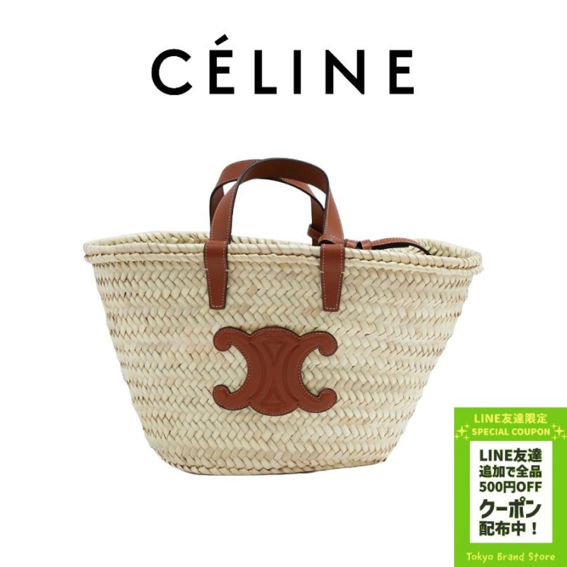 セリーヌ ハンドバッグ CELINE ティーン クラシック パニエ / ラフィア＆カーフスキン タン 113832EFA.04LU 鞄 レディース 新品  2023年秋冬新作 | LINEブランドカタログ