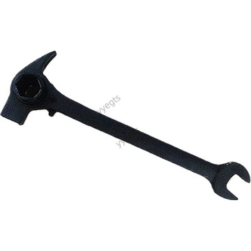 🚀新品下殺 羊角錘棘輪扳手19/22mm兩用多功能套筒開口架子工帶敲擊尖尾錘子 11・14