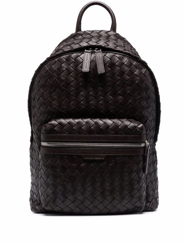 Officine Creative - interwoven-design zip-fastening backpack - men - Calf Leather/Leather - One Size - Brown